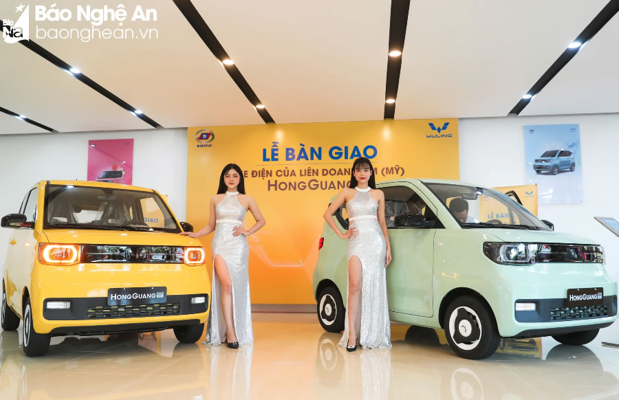 Ô tô điện Mini EV Wuling HongGuang có mặt tại Vinh Nghệ An 